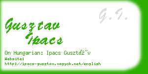 gusztav ipacs business card
